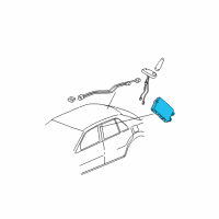 OEM 2010 Buick Lucerne Communication Interface Module Assembly(W/ Mobile Telephone Transceiver) Diagram - 20833656