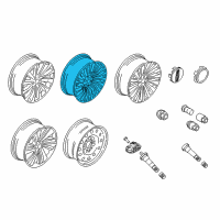 OEM 2019 Lincoln Navigator Wheel, Alloy Diagram - JL7Z-1007-C