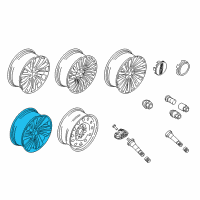 OEM 2018 Lincoln Navigator Wheel, Alloy Diagram - JL7Z-1007-E