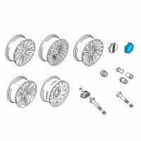 OEM 2021 Lincoln Navigator Center Cap Diagram - JL7Z-1130-B