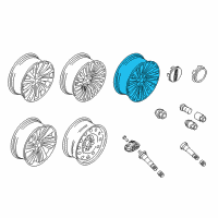 OEM 2021 Lincoln Navigator Wheel, Alloy Diagram - JL7Z-1007-D