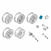 OEM Lincoln Navigator Center Cap Diagram - JL7Z-1130-A