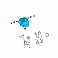 OEM 2004 Scion xA Actuator Assembly Diagram - 44050-52520