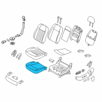 OEM Hyundai Genesis Pad Assembly-Front Seat Cushion Driver Diagram - 88150-3M500