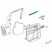 OEM 2021 GMC Sierra 1500 Belt Weatherstrip Diagram - 84362005