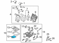 OEM 2021 Hyundai Santa Fe COVER-2ND CUSH ANTI NOISE, LH Diagram - 89145-S1200