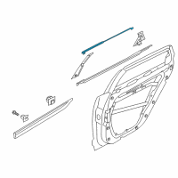 OEM 2018 Kia Cadenza MOULDING Assembly-Rear Door Diagram - 83850F6000