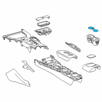 OEM Toyota GR Supra Cup Holder Insert Diagram - 58917-WAA01