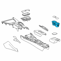 OEM 2021 Toyota GR Supra Cup Holder Diagram - 55620-WAA01