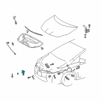 OEM 2014 Toyota Prius Safety Catch Diagram - 53550-47011