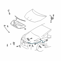 OEM 2014 Toyota Prius Release Cable Diagram - 53630-47040