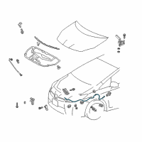 OEM 2011 Toyota Prius Release Cable Diagram - 53630-47040