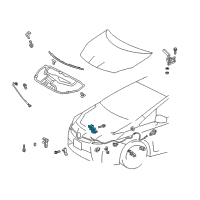 OEM 2012 Toyota Prius Plug-In Lock Diagram - 53510-47092