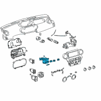 OEM Scion xA Hazard Switch Diagram - 84010-52500