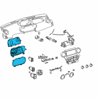 OEM 2006 Scion xA Cluster Assembly Diagram - 83800-52D30