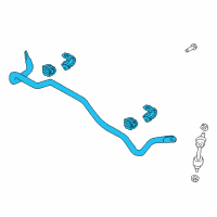 OEM Hyundai Tucson Bar Assembly-Rear Stabilizer Diagram - 55510-D3120