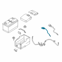 OEM Ford Negative Cable Diagram - FV6Z-14301-A