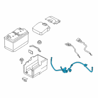 OEM 2018 Ford Transit Connect Positive Cable Diagram - FV6Z-14300-D