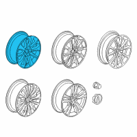 OEM Acura TLX Wheel, Disk Al 17X Diagram - 42700-TZ3-A01