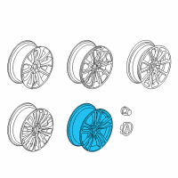 OEM Acura Wheel (19X8J) Diagram - 42700-TZ3-A91