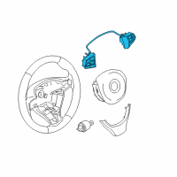 OEM 2011 BMW 535i GT Sport Multifunct Steering Wheel Switch Diagram - 61-31-9-262-708