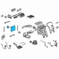 OEM Buick Evaporator Core Diagram - 13363449