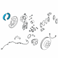 OEM 2016 Nissan Murano Shoe Set Parking Brake Diagram - D4060-3JA0C