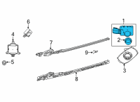 OEM 2020 Toyota Highlander Park Sensor Diagram - 89341-06070-B1