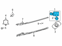 OEM 2019 Toyota RAV4 Park Sensor Diagram - 89341-06070-A3