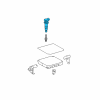 OEM 2000 Toyota Celica Ignition Coil Diagram - 90919-02262