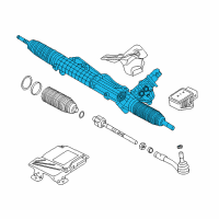 OEM BMW 535i Exchange Hydro Steering Gear, Active Steering Diagram - 32-10-6-794-411