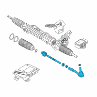 OEM BMW 535i Tie Rod Assembly Diagram - 32-10-6-777-479