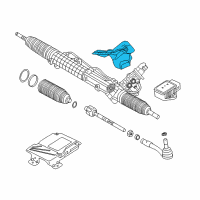 OEM 2006 BMW 525i Steering Box Heat Resistant Plate Diagram - 32-10-6-761-703