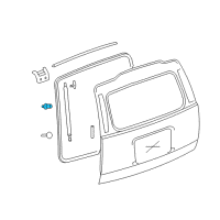 OEM 2012 Cadillac Escalade ESV Support Cylinder Ball Stud Diagram - 11561717