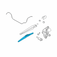 OEM Saturn Astra Wiper Blade Diagram - 93195999