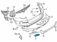 OEM BMW X5 Trim, Exhaust End Pipe, Left Diagram - 51-12-7-493-625