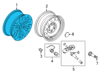 OEM 2021 Ford F-150 WHEEL ASY Diagram - ML3Z-1007-MA