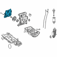 OEM Infiniti QX30 Case-Timing Chain, Front Diagram - 13501-HG00F