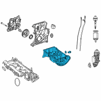 OEM 2019 Infiniti QX30 Engine Oil Pan Diagram - 11110-HG00H