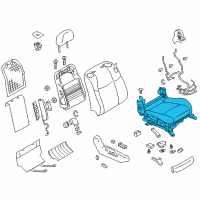 OEM Infiniti M37 Cushion & Adjuster Assy-Front, RH Diagram - 873A2-1PM8B