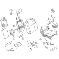 OEM Infiniti M37 Front Seat Slide Switch Knob, Right Diagram - 87012-1ME0C