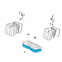 OEM 2002 Toyota Solara Seat Cushion Pad Diagram - 71503-06010