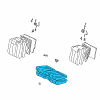 OEM 1999 Toyota Solara Cushion Assembly, Rear Seat Diagram - 71460-06070-A0