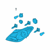 OEM 2007 Hyundai Veracruz Headlamp Assembly, Left Diagram - 92101-3J050