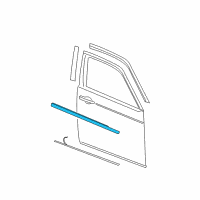 OEM Dodge WEATHERSTRIP-Front Door Belt Diagram - 4805997AE