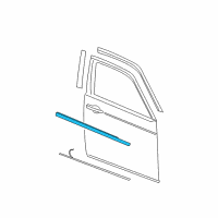 OEM 2005 Dodge Magnum WEATHERSTRIP-Front Door Belt Diagram - 4805996AE