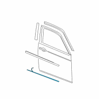 OEM 2006 Dodge Magnum Molding-Front Door Diagram - 5179256AA