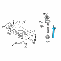 OEM 2010 BMW 650i Front Left Spring Strut Diagram - 31-32-6-766-771