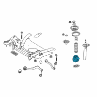 OEM BMW 650i Front Coil Spring Diagram - 31-33-6-765-109