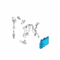 OEM 2014 Nissan Maxima Blank Engine Control Module Diagram - 23703-9DF0A